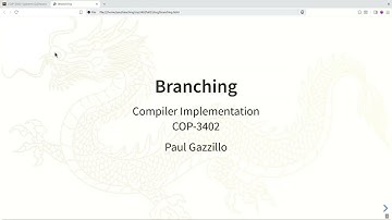 (20) Branching (COP-3402 Fall 2025)