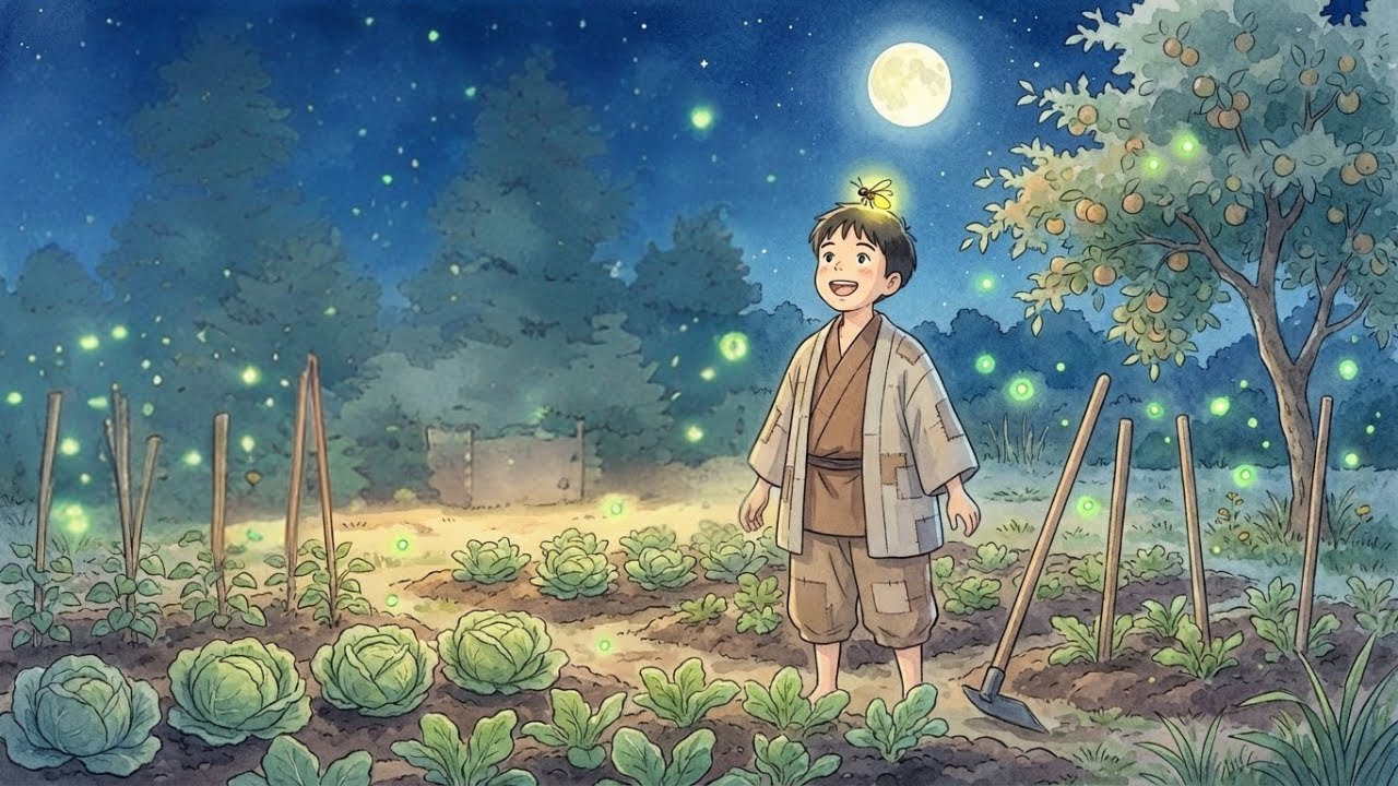 Yuki and his mother watched fireflies  l Rural life, Ghibli, daily life, lofi piano Rainy day