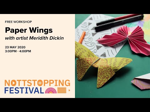 Paper Wings | Mindful drawing and Origami Butterflies | Live streamed workshop