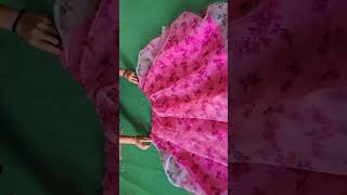 organza dress cutting/organza frock/dress designs/kurti cutting screenshot 5