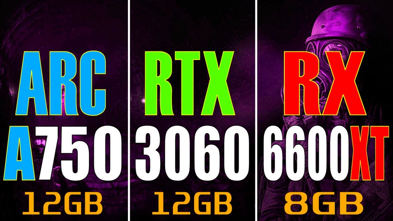 ARC A750 vs RTX 3060 vs RX 6600XT || PC GAMES TEST || - YouTube