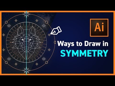 Symmetrical Drawing in Illustrator CC - NEW IN CC 2019!