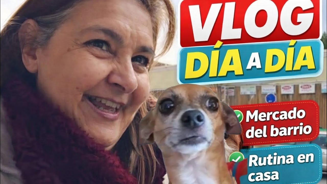 Vlog dia a día, Mercado de mi barrio, paseo con Lasi, tareas hogar.