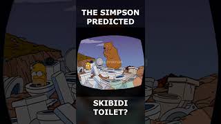 the simpsons predicted skibidi toilet??? #skibiditoilet #thesimpsons #shorts