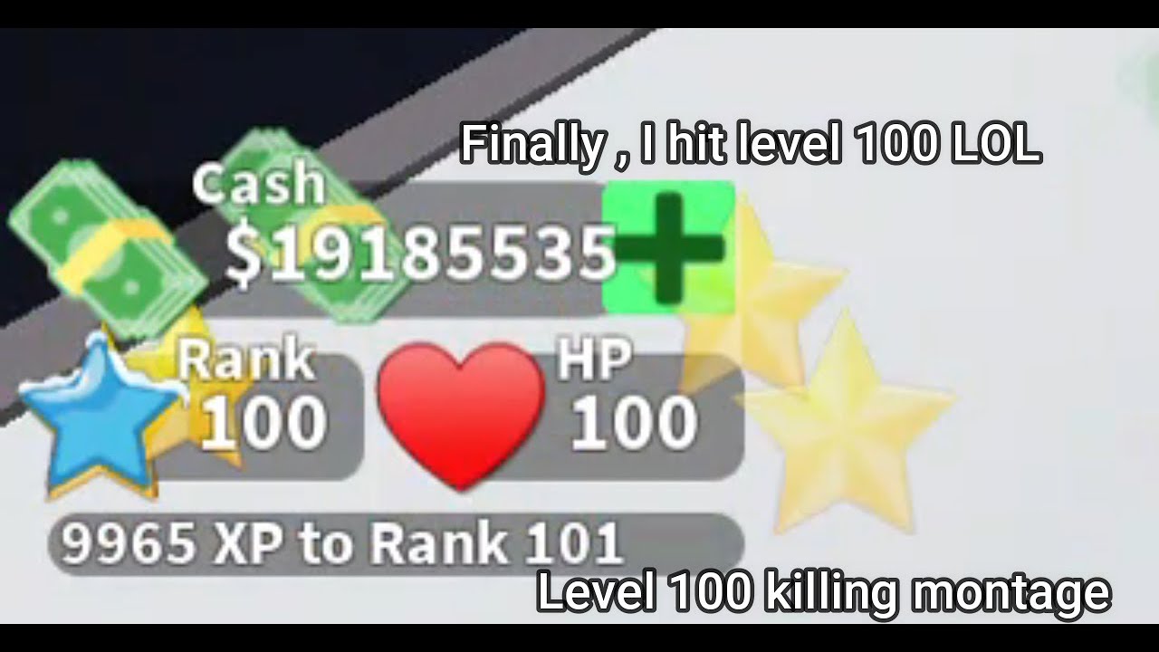 Level 100 killing montage / Mad City/Roblox