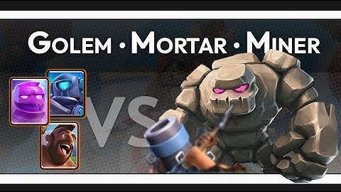 Elixir Golem, Hog Rider, Mini Pekka vs Golem, Miner, Mortar | Gaming - Clash Royale