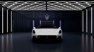 Maserati MC20 🔱 3D model in Maya.