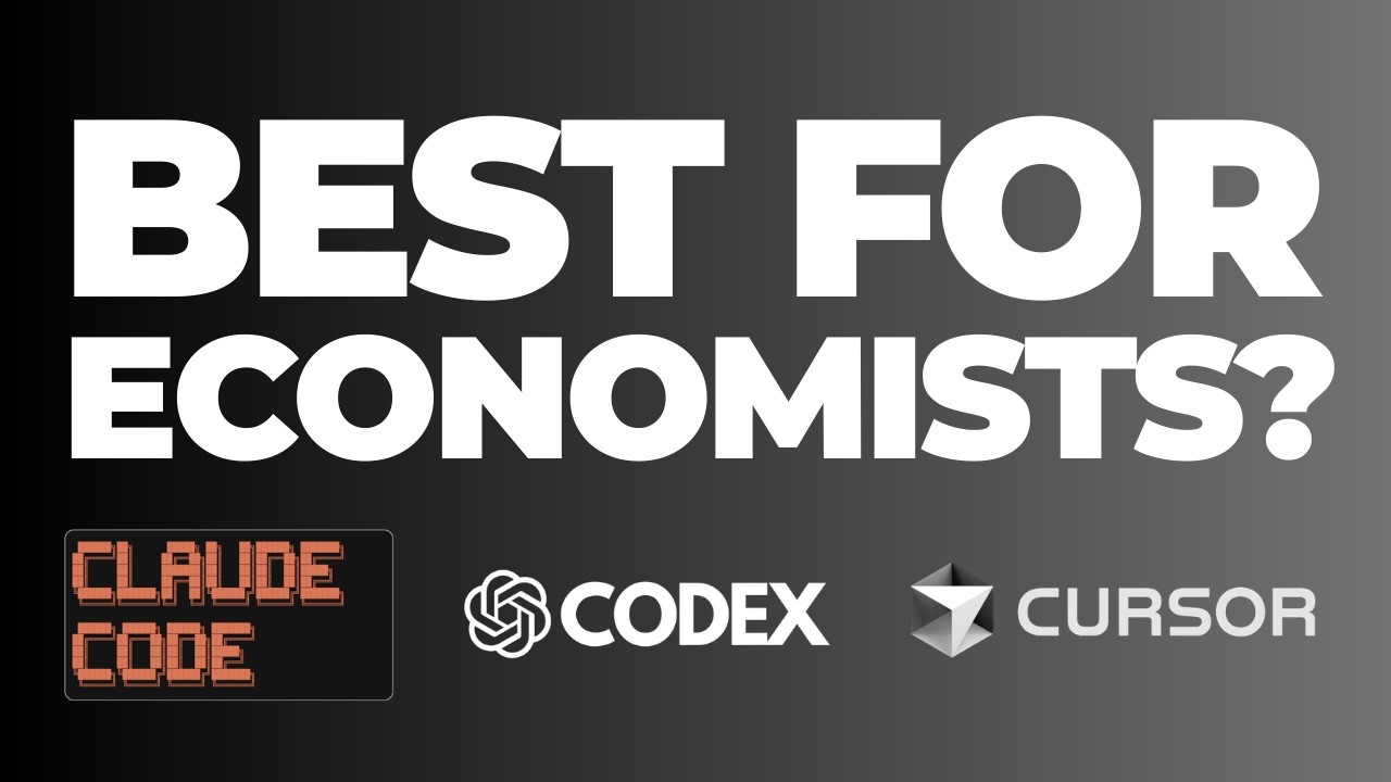 Should economists use Claude Code, Codex, or Cursor? (COMPLETE GUIDE 2026)