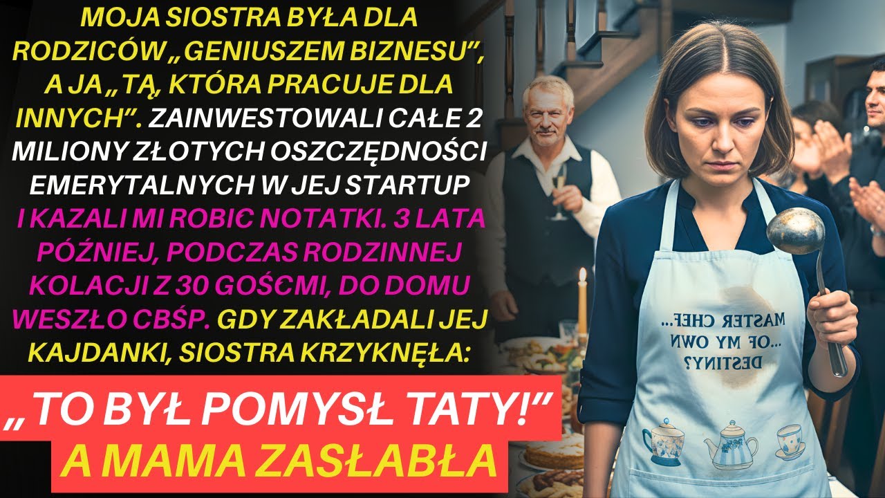 Rodzice włożyli 2 mln zł emerytury w startup siostry... aż CBŚP wpadło, a ona zwaliła winę na tatę