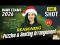 Bank Exams 2026 Reasoning | Puzzles &amp; Seating Arrangement Questions | SBI IBPS RRB PO/Clerk 2026