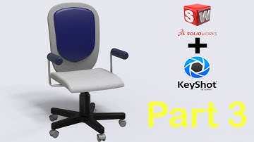 Solidworks tutorial | Design a Chair & render with keyshot Parte 3/3