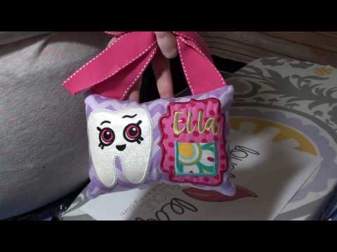 Procedure: Lovely Blad Applique In-The-Hoop Tooth Fairy Pillow Tutorial