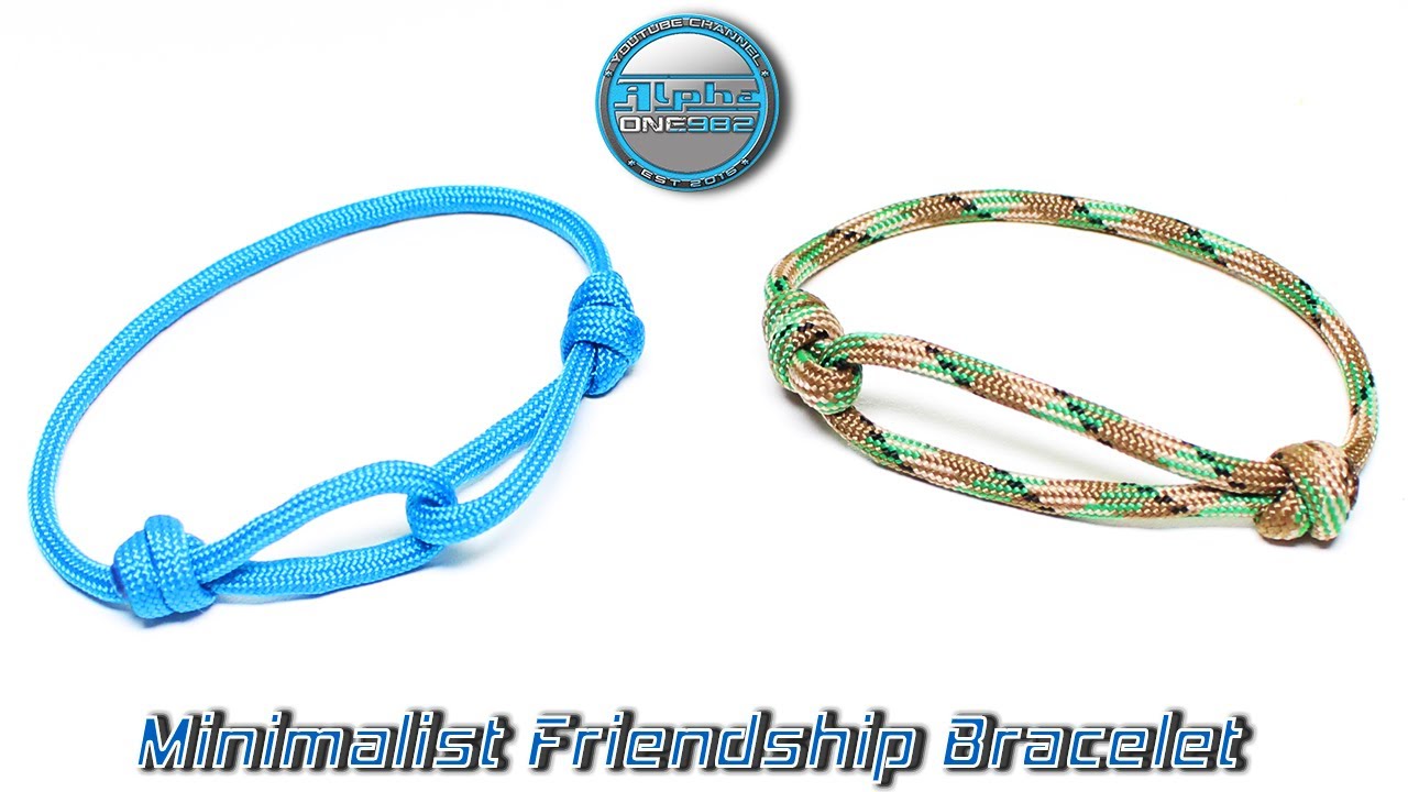 Simple Fast Easy Minimalist Friendship Paracord Bracelet DIY Tutorial 