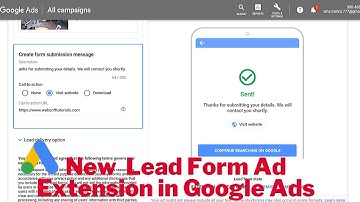 Google Lead Form Ad Extensions | Google Lead Ads Tutorial & Example in Hindi