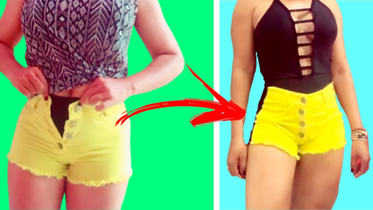 SAIBA COMO SALVAR SHORT APERTADO - HOW TO SAVE TIGHT SHORT JEANS - DIDA ...