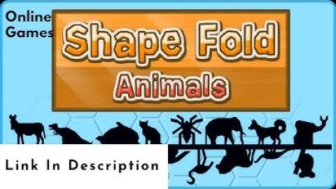 Shape Fold  Animals ll Bht Mazaaay ki game hy