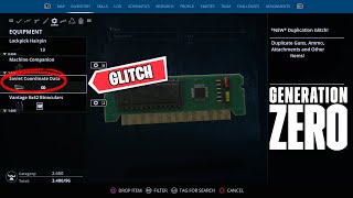 *NEW* Generation Zero Item Duplication Glitch