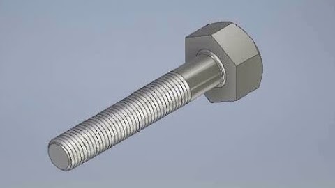 Autodesk Inventor tutorial for beginners Bolt, Extrude, Coil, Fillet, Chamfer