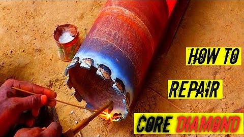 How to repair core bit DIAMOND | #aacarjunsingh | #plumber #corebitrepair