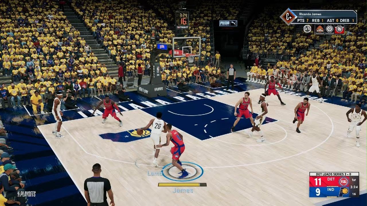 NBA 2K22 My Careers Game 4 Pistons vs Pacers YouTube