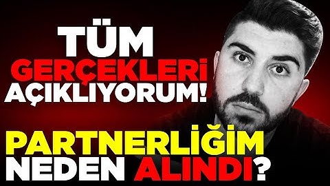 PARTNERLİĞİM NEDEN GİTTİ? PUBG MOBILE TÜM GERÇEKLERİ AÇIKLIYORUM