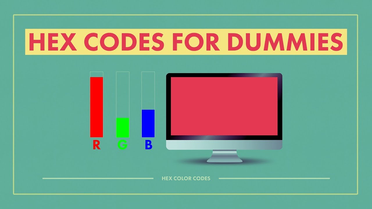 code สีแดง  New  HEX CODE for Dummies (The Non-Technical Guide) (Base-16)