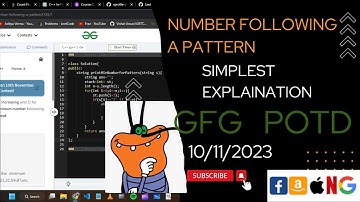 Number following a pattern | gfg potd today | POTD | GFG Problem of the Day | C++ | @CodeThurst