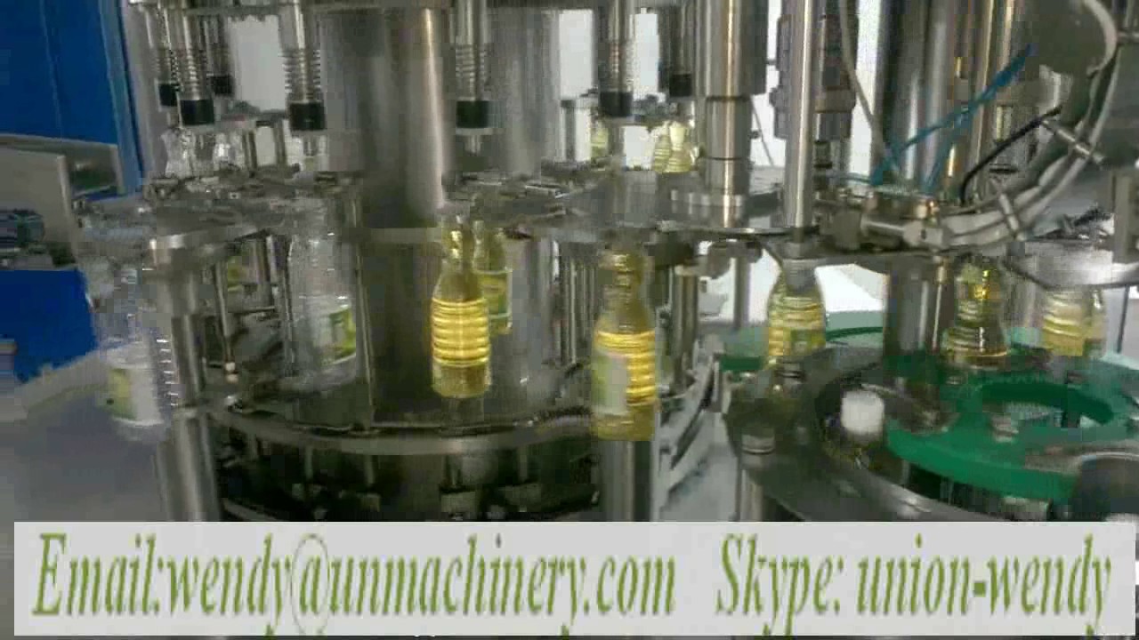 automatic olive oil bottle filling machine.