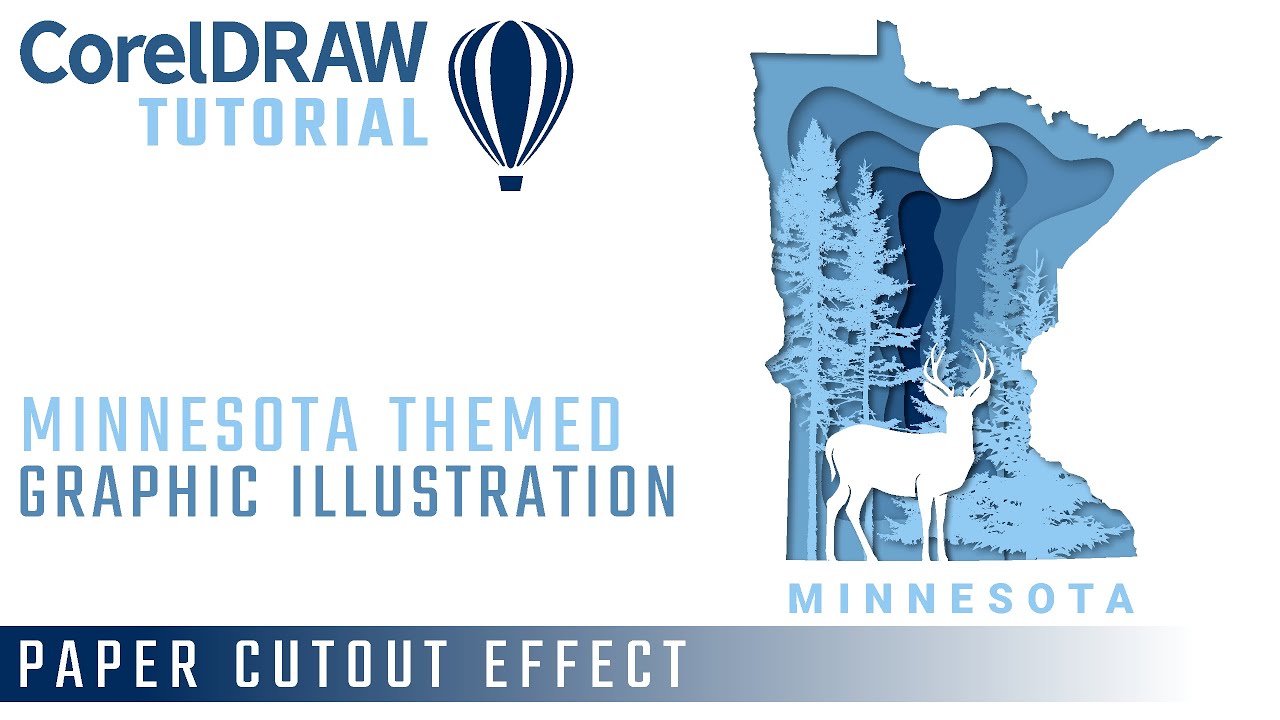 Paper Cutout Effect Tutorial In CorelDraw Themed Illustration 