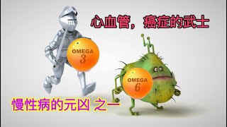 Omega-3: 心血管，癌症的武士  Omega-6: 慢性病的元凶之一