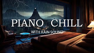 Rain Sound On Window with Soothing Piano MusicㅣRelaxing Music for Deep Sleep, Study, Meditation #3