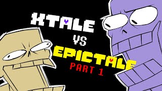 Xtale vs Epictale Part 1 - Undertale AU Comic Dub