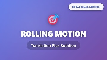 Rolling Motion: Translation Plus Rotation Explained | Rotational Motion Physics