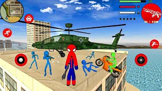 Spider Stickman Rope Hero Voice Town Open World By Naxeex LLC - Android Gameplay screenshot 5