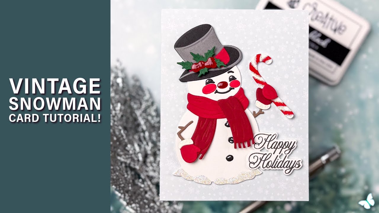 Советы по созданию идеальной винтажной открытки со снеговиком!