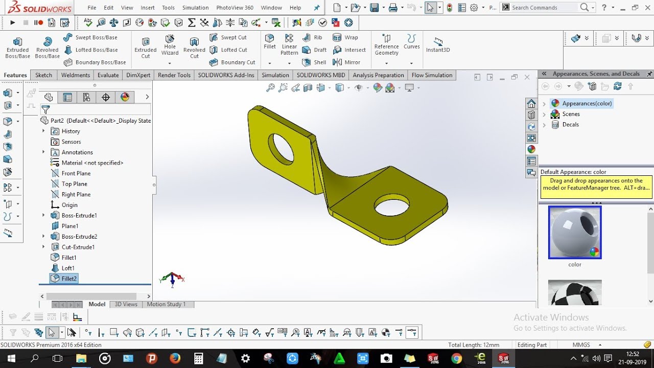 How to design Curved Sheetmetal in solidworks YouTube