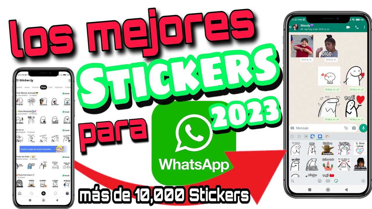 cómo tener los mejores STICKERS para WHATSAPP 2023😮Mas de 10,000