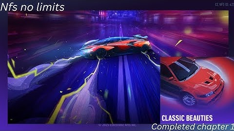 Playing Need for Speed no limits for first time completed chapter one of  classic beauties