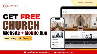 Get a Professional Church Website (Free Setup + Mobile App Included)