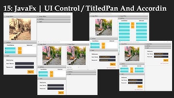 Cour 15 : JavaFx | UI Control / TitledPan And Accordin