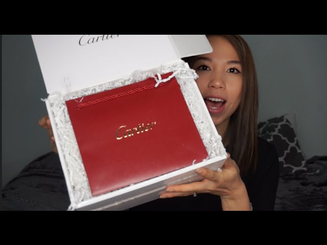 cartier engagement ring unboxing