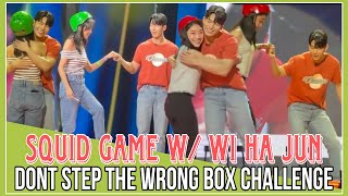 WI HA JUN plays Don’t STEP ON THE WRONG BOX CHALLENGE! Squid Game (part 2)