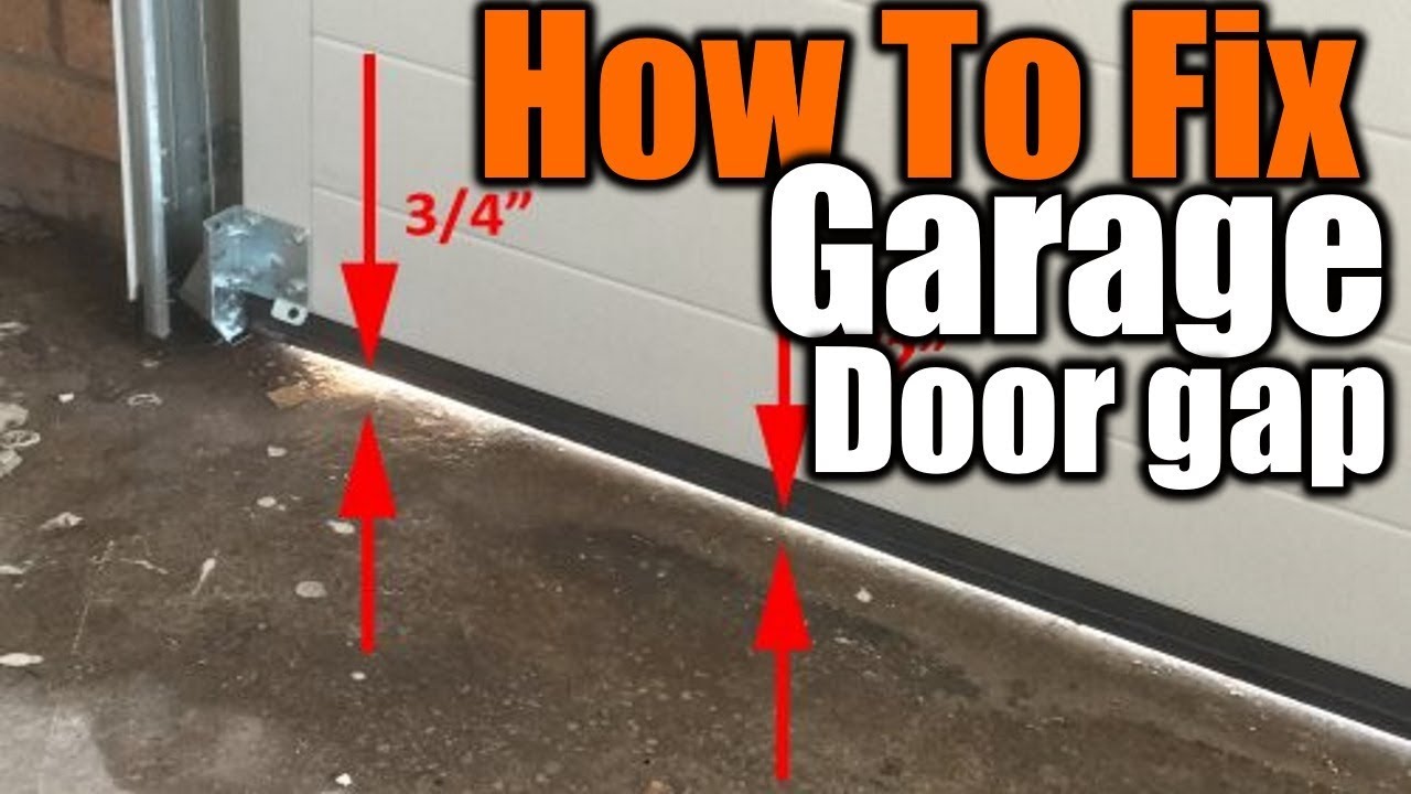 How To Fix Air Gaps On Your Garage Door, How To Seal Bottom Sides Of Garage Door