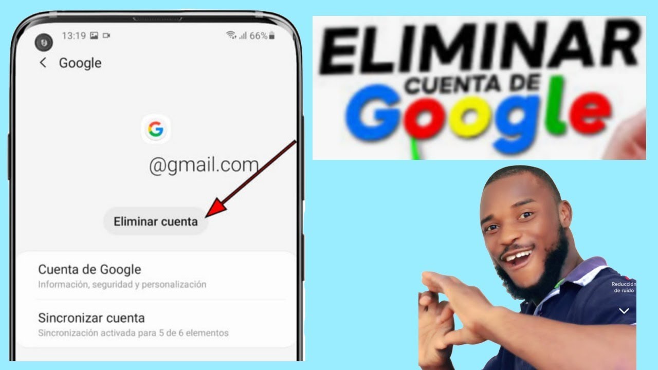 Como eliminar cuenta de google bien esplicado - YouTube