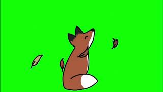 ✔️GREEN SCREEN EFFECTS: cute fox intro