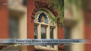 Drummond House stained glass, historic elements salvaged before demolition