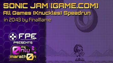 Sonic Jam (Game.com) (All Games (Knuckles)) by Finalflame in 20:43 - the0nlymarath0n