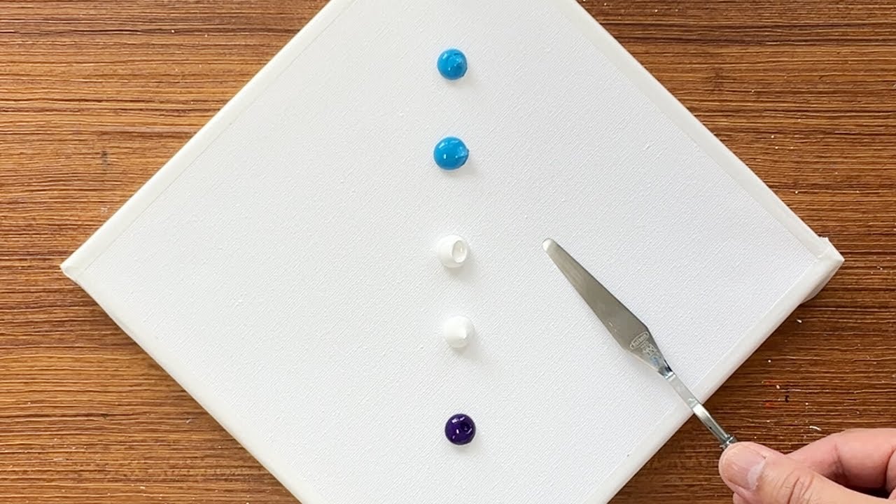 アクリル絵の具で「ハート形の雲」を描いてみた｜junya_art