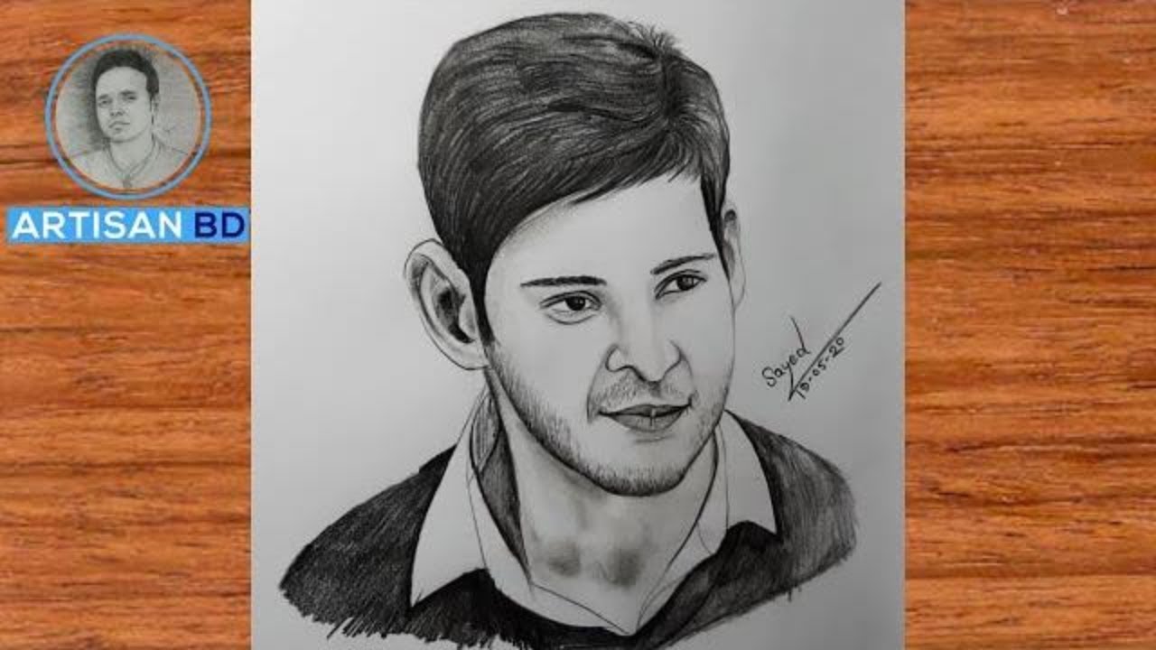 Hrithik Artwork - Pencil sketch of Mahesh Babu sir💜, drawn... | Facebook