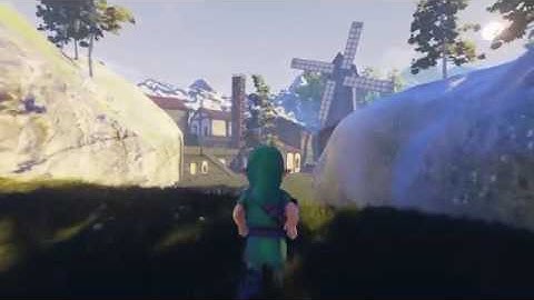 Zelda Ocarina Of Time Unreal Engine 4 ( 4.12 ) village Kokoriko